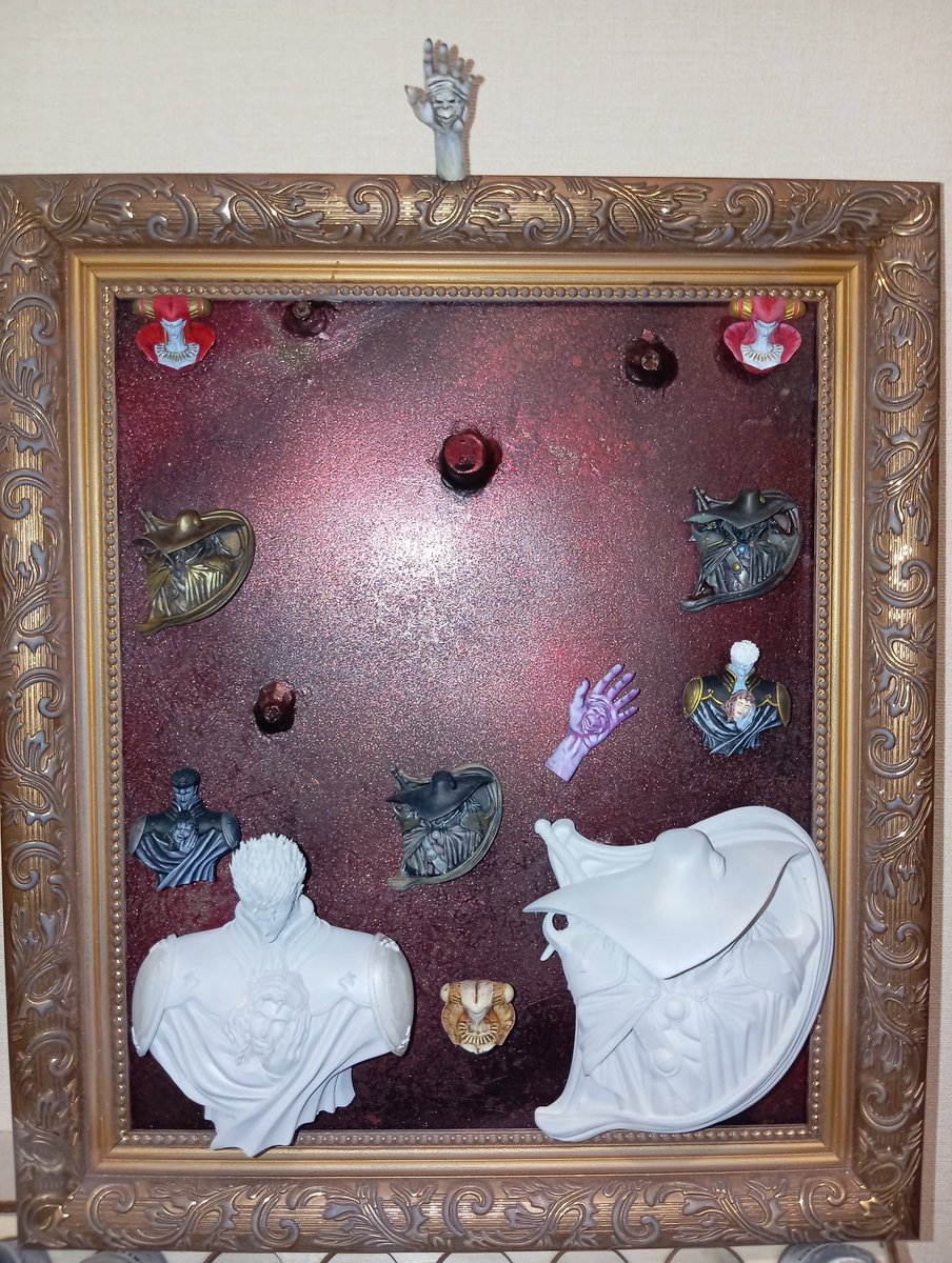 Blade0818's tweet image. I finished painting all of them - 10 garage kits gachapon from #VampireHunterD  by @heavygauge01  #WF2025S  ☺😊😁