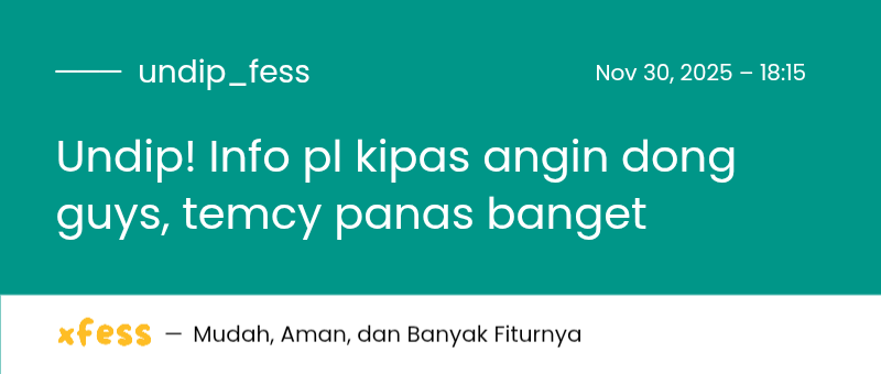 UNDIP MENFESS tweet media