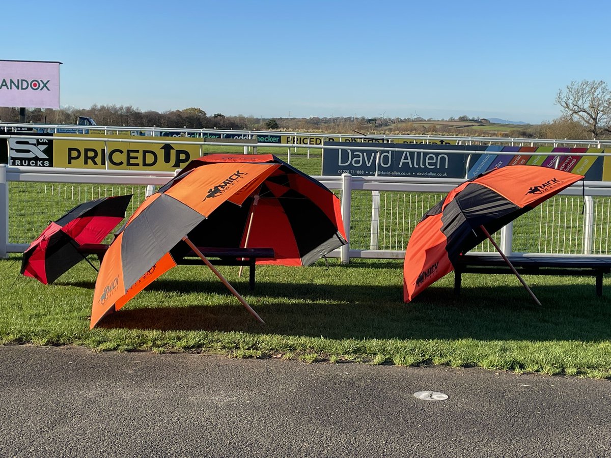 The <a href="/MikeEckley4/">Mike Eckley</a> team enjoying the sunshine <a href="/CarlisleRaces/">Carlisle Racecourse</a> ☀️
