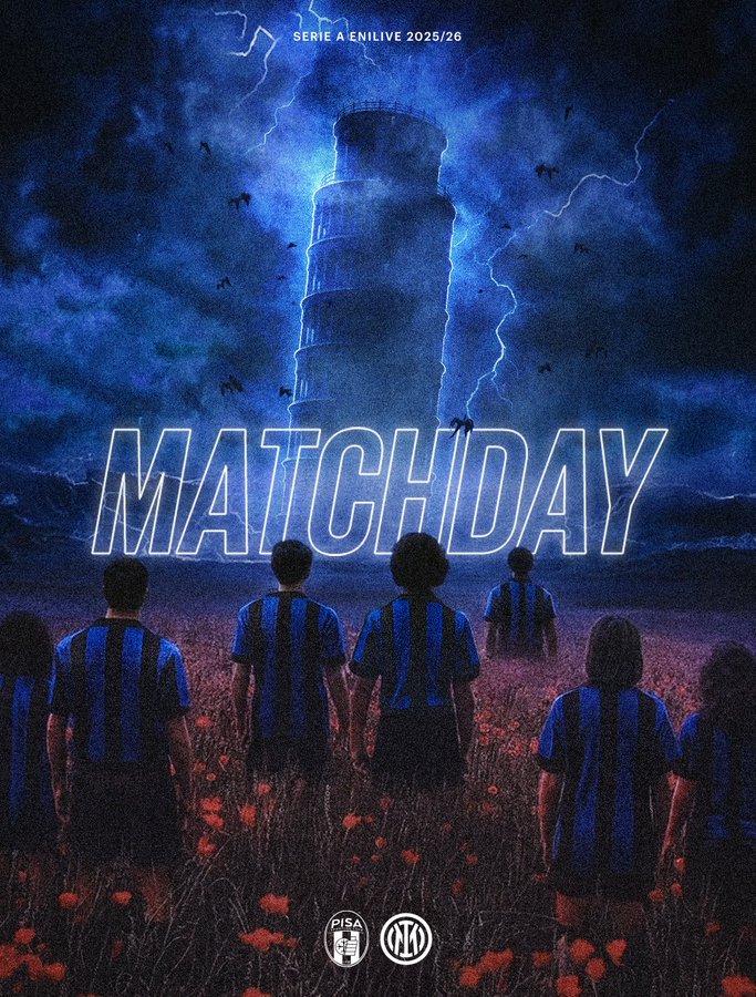 Inter_en's tweet image. The Nerazzurri storm rolls back to Pisa ⚡️🌪️