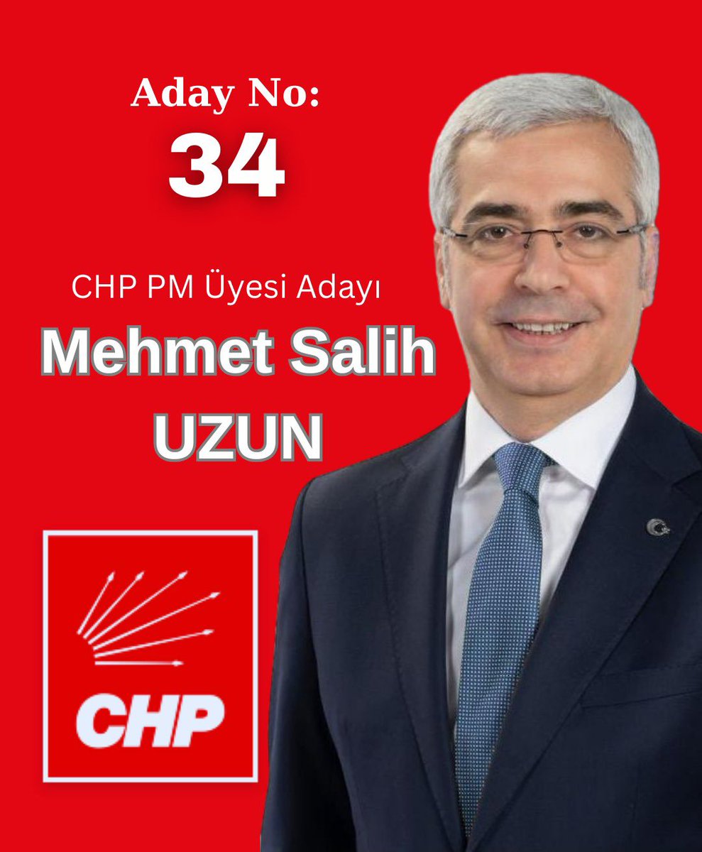 39. Olağan Kurultay’da 
Parti Meclisi
aday numaram:
34

#ŞimdiİktidarZamanı
