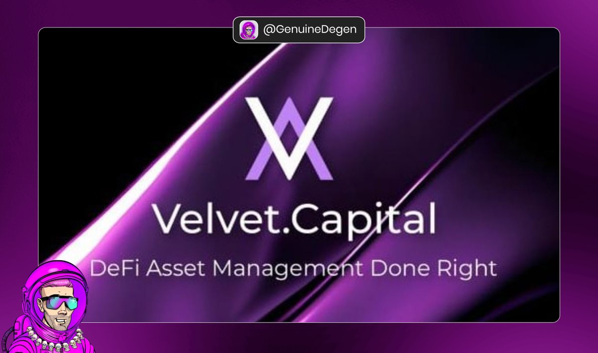 I'm genuinely thrilled with my partner <a href="/Velvet_Capital/">Velvet | Onchain Terminal</a>'s November updates! 🟪

The AI-powered trading on BNB Chain is super fast, and the cross-chain launch makes managing my portfolios across ETH, BNB, and Solana so easy. ⛓️

Their TVL surpassed $200M showing massive growth, and