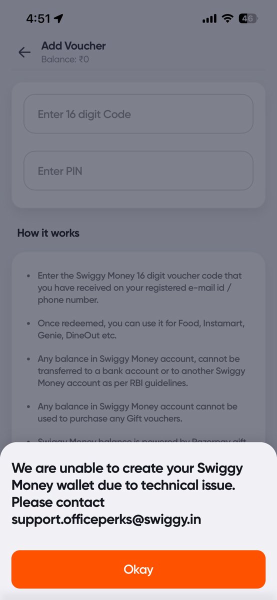 mehtaartgallery's tweet photo. @Swiggy @SwiggyInstamart @ICICIBank_Care Swiggy not redeem the e-voucher from ICICI credit card points, kindly check and resolve the issue. This is such a pathetic and a kind of scam. https://t.co/cANNJr1a2u