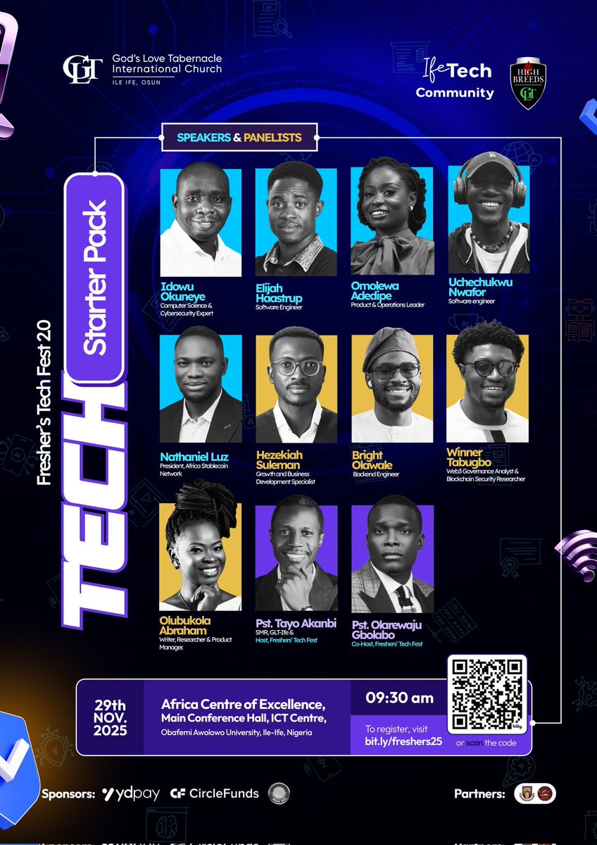 samkiel_dev's tweet image. Had an amazing time at Freshers&apos; Tech Fest 2.0 at OAU, Ile-Ife 🎉💻. Learned from brilliant minds in software engineering, cybersecurity, and blockchain 🌐. Great insights, networking, and inspiration for all freshers! 🚀🙌
#Tech #Innovation #SoftwareEngineering #Cybersecurity