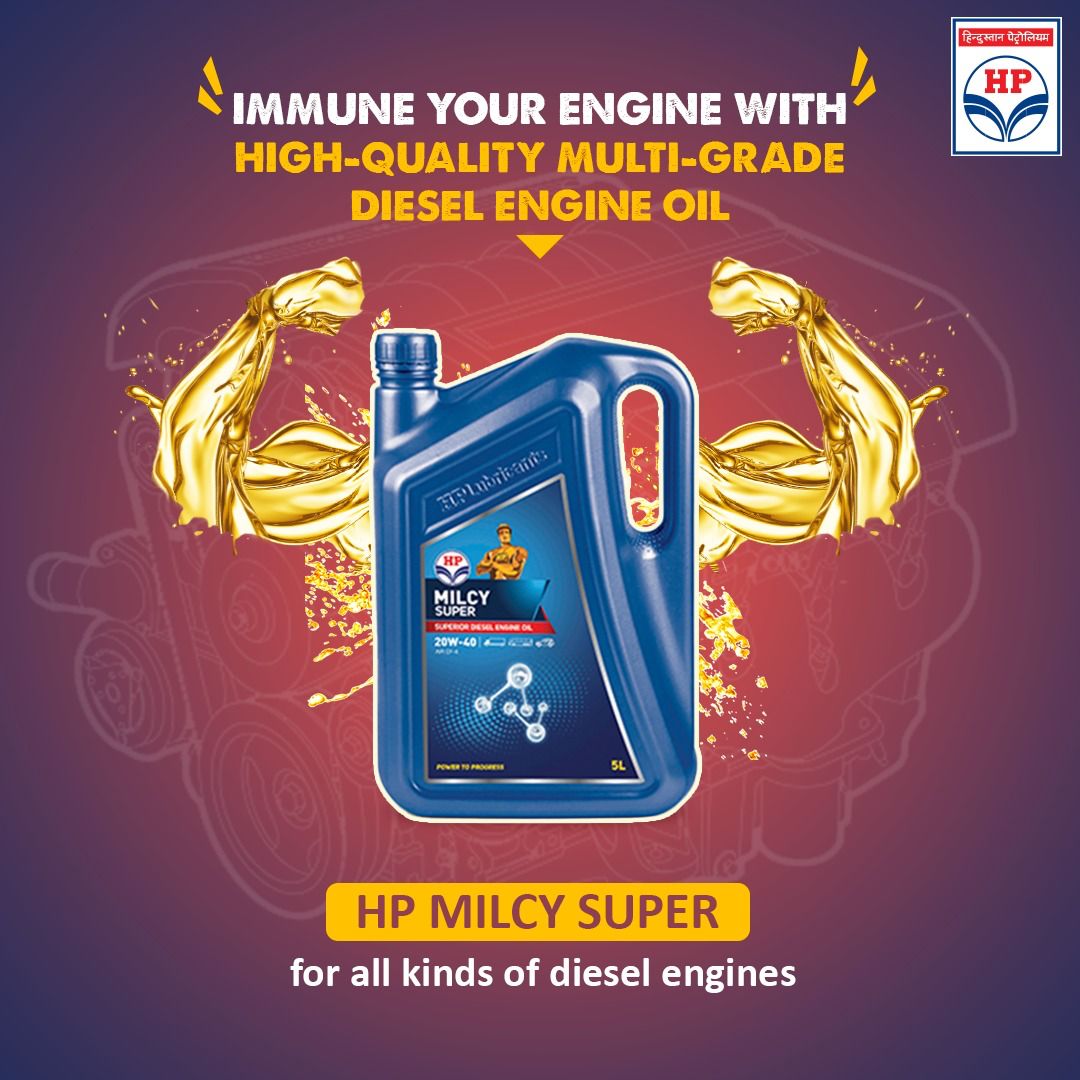 HPCL_Mumbai's tweet image. HP Milcy Super is a high-quality multi-grade diesel engine oil that provides excellent lubrication to all kinds of diesel engines. It&apos;s formulation ensures superior #engine cleanliness and superior control on wear. #HPCL