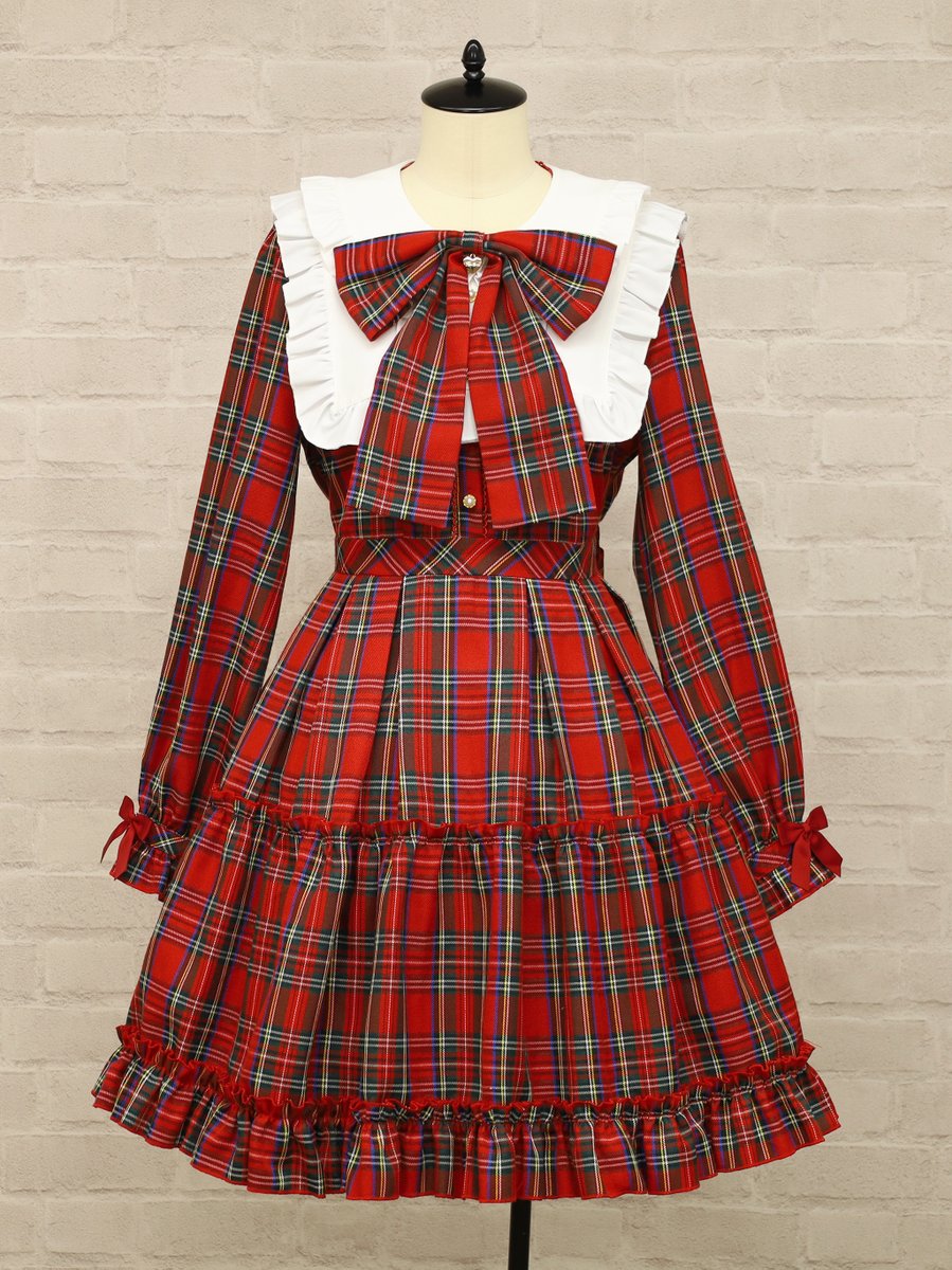 美品 Amavel Dolly Holiday チェックティアードワンピース Amavel】Dolly Holidayチェックティアードワンピース ロング丈 ◇Dolly