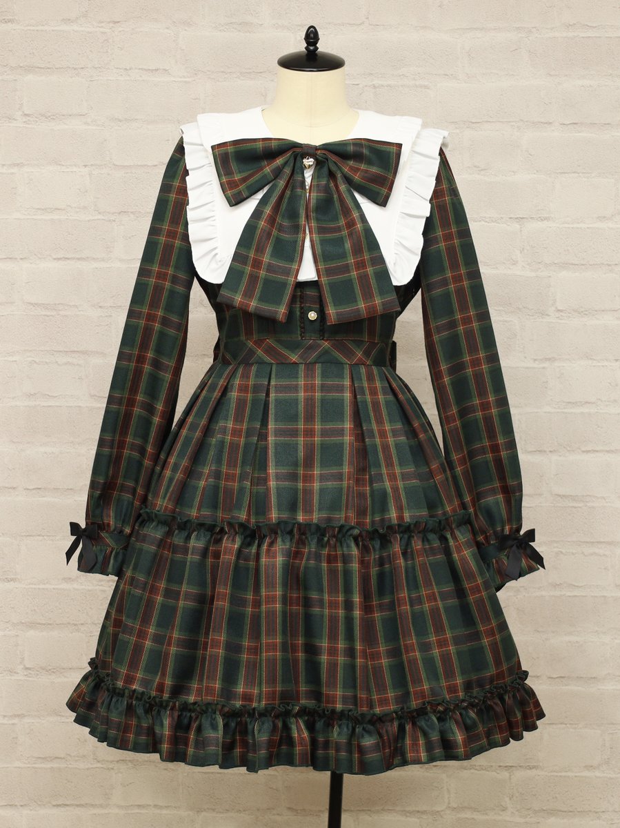 Amavel Dolly Holiday チェックティアードワンピース グリーン ♥Coming soon Item♥Part1 ＊Dolly Holidayチェックティアード