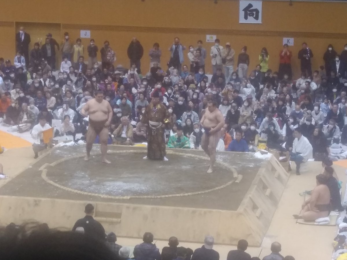 408egawa's tweet photo. 大の里　高安　宇良がいなかったのが残念でしたが間近でお相撲さん見れて楽しかったです https://t.co/1vvGYGSIM8