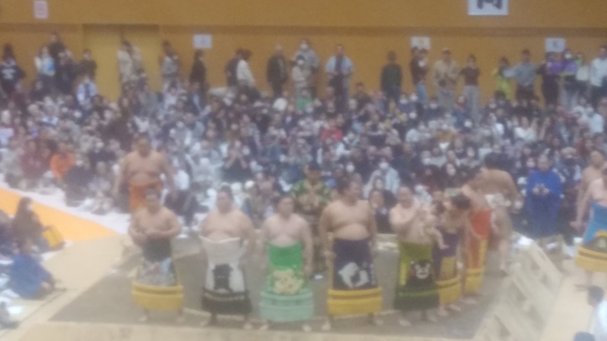 408egawa's tweet photo. 大の里　高安　宇良がいなかったのが残念でしたが間近でお相撲さん見れて楽しかったです https://t.co/1vvGYGSIM8
