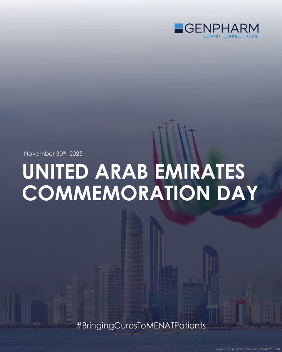 genpharmmena's tweet image. Today, we honour the lives and sacrifices of the UAE’s heroes.
Their legacy lives on in the strength and unity of the nation.
#UAEMartyrsDay #CommemorationDay #Genpharm