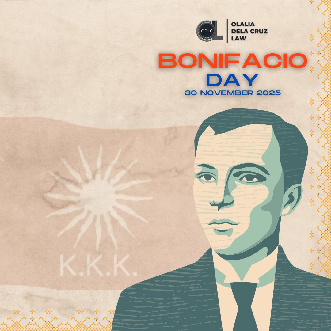 odlclaw's tweet photo. Bonifacio’s legacy is a call to action: to defend what is right, to uplift the oppressed, and to serve our country with honesty and conviction. Isang marangal na paggunita sa Bonifacio Day. 🇵🇭 https://t.co/EJbiGrGA6Q