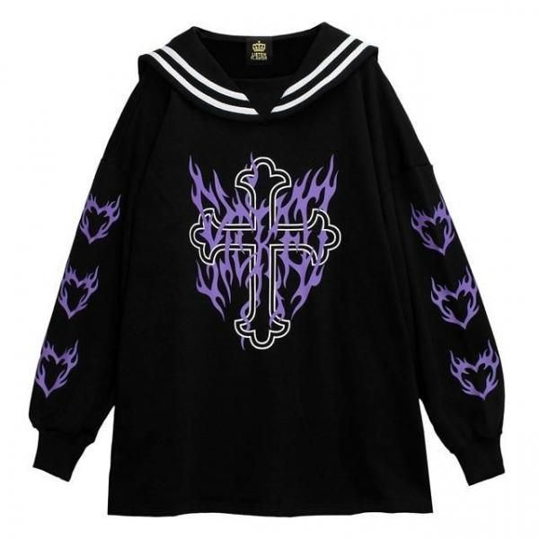 非売品⭐︎セーラースターズ文房具セット　懸賞品　レア 新作入荷】 #LISTENFLAVOR 聖なる炎の十字架セーラーワンピ だぼっと