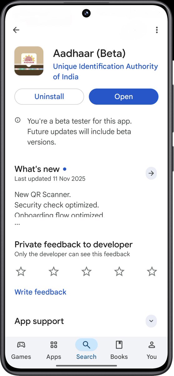 🚨 Big update for Aadhaar users! 🇮🇳

You can now update your Aadhaar mobile number via the new app — no centre visit needed.

• OTP + Face Auth
• Multiple profiles, new UI
• ₹75 fee
#Aadhaar #UIDAI #DigitalIndia #TheAndroidRush