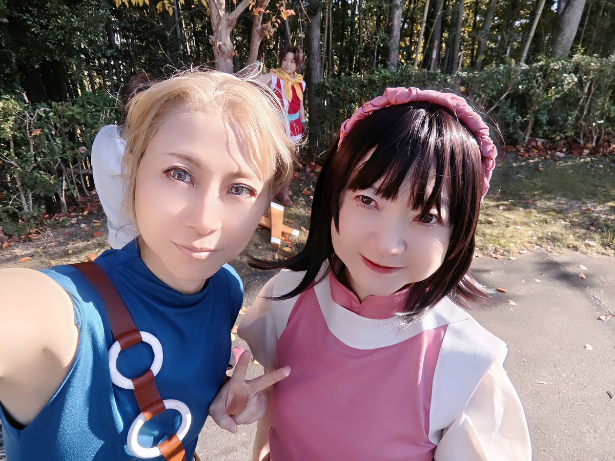 今日は空さんの２主とのyagiさんのナナミとカメラの和沙倉さんという幻水好きな皆さんに新参者の私がジョウイで遊んでもらいました(⁠・⁠∀⁠・⁠)✨
楽しかったー！！
#COSJOY
#コスジョイ