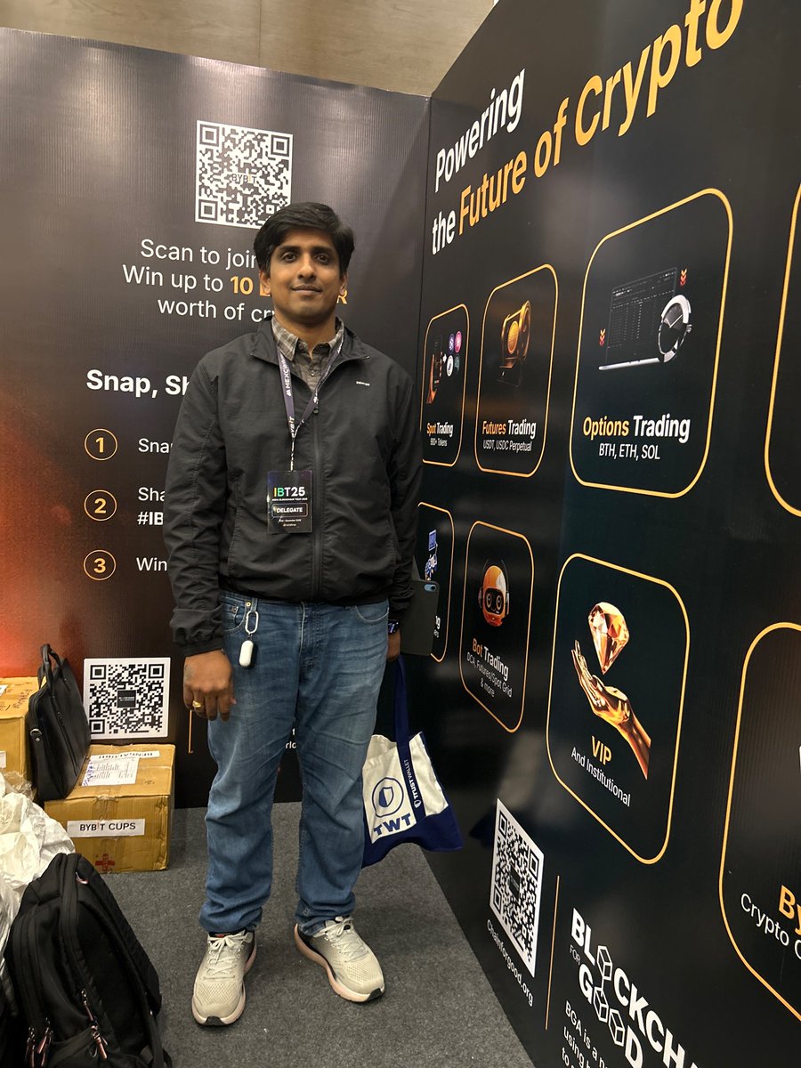 bnsagar90's tweet photo. #ibt2025 #bybit @Cryptoark https://t.co/RYe5f0dxT3