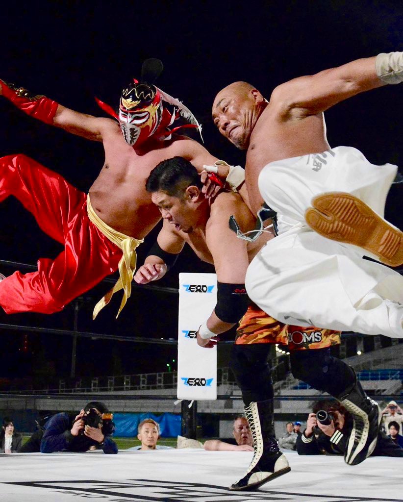 Bigitai2's tweet image. 12/5
プロレスリングZERO1新宿FACE大会
風林火山タッグトーナメント2025開幕‼️ 新崎人生•ハヤブサ組vs田中将斗•X組他
#pwzero1
#みちのくプロレス
 #新崎人生