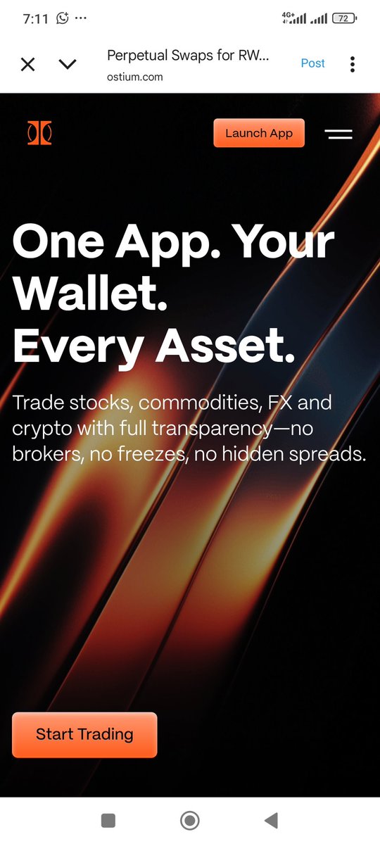 Kabirah20's tweet image. 🚨Ostium (@OstiumLabs) = a macro trading terminal on Arbitrum.  

• Trade perps on stocks, indices, FX, commodities &amp;amp; crypto  

• Collateralised in stablecoins, straight from your wallet  

• Non-custodial infra + full on-chain auditability  

• Synthetic perp markets → RWA…