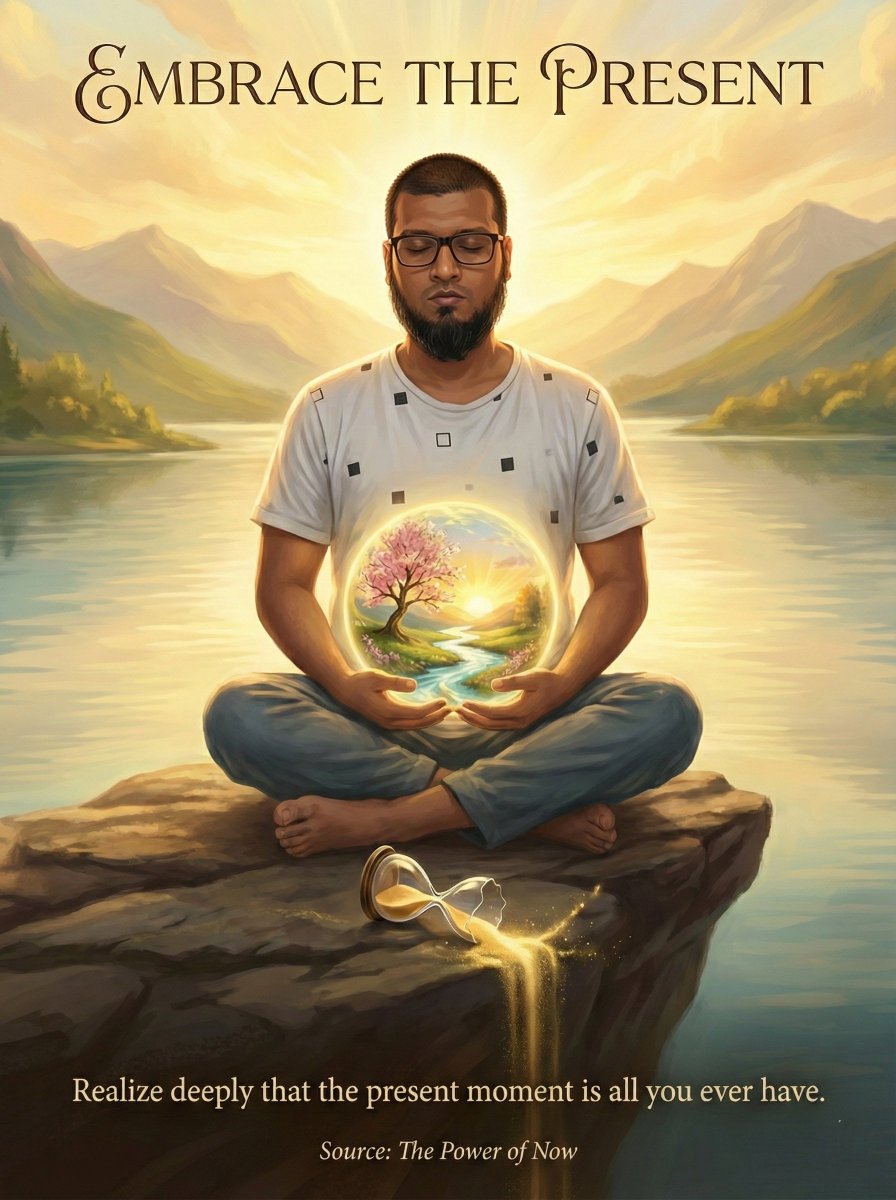 shaidhms's tweet photo. The Power of Now reminds us that the present moment is all we truly have. When we embrace it, we create better, think clearer, and stress less.
Are we living in the now or lost in the past/future?
#Mindfulness #ThePowerOfNow #EckhartTolle #Focus #Productivity #MentalClarity https://t.co/SxtzMyRJNE