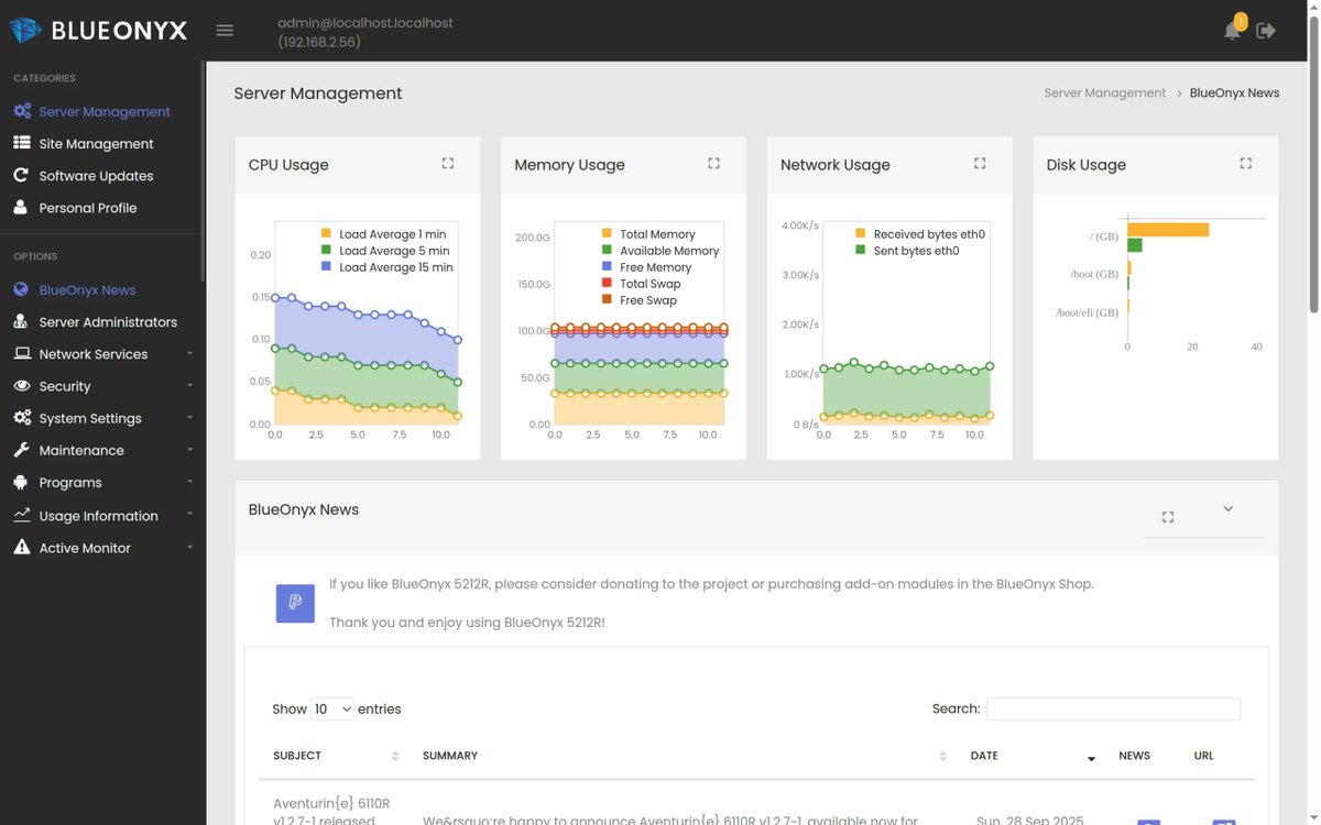 ferramroberto's tweet image. BlueOnyx: la piattaforma di hosting open source basata su AlmaLinux linuxeasy.org/blueonyx-la-pi…