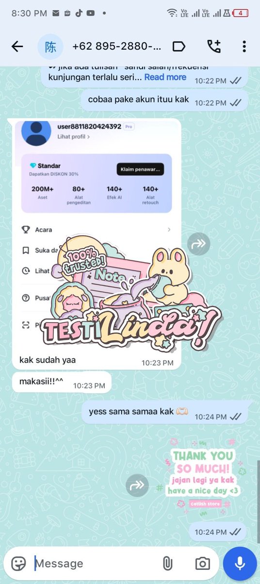 kasiboos's tweet image. ⠀
⠀⠀⠀⠀⠀⠀𓂃 ۫ . ⟡ 𓈒 💌 ꒰‌ linda’s testi ꒱ ‹3
⠀