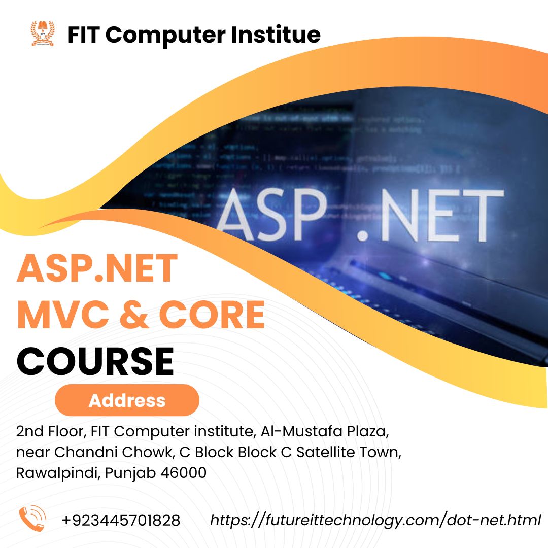 FitComputer's tweet image. ASP. NET MVC &amp;amp; Core Course In Rawalpindi And Islamabad
futureittechnology.com/dot-net.html
futureittechnology.com/All-Courses-Li…
Address:
2nd Floor, FIT Computer institute, Al-Mustafa Plaza, near Chandni Chowk, C Block Block C Satellite Town, Rawalpindi, Punjab 46000, Pakistan
Phone: +92 344 5701828
#ASP