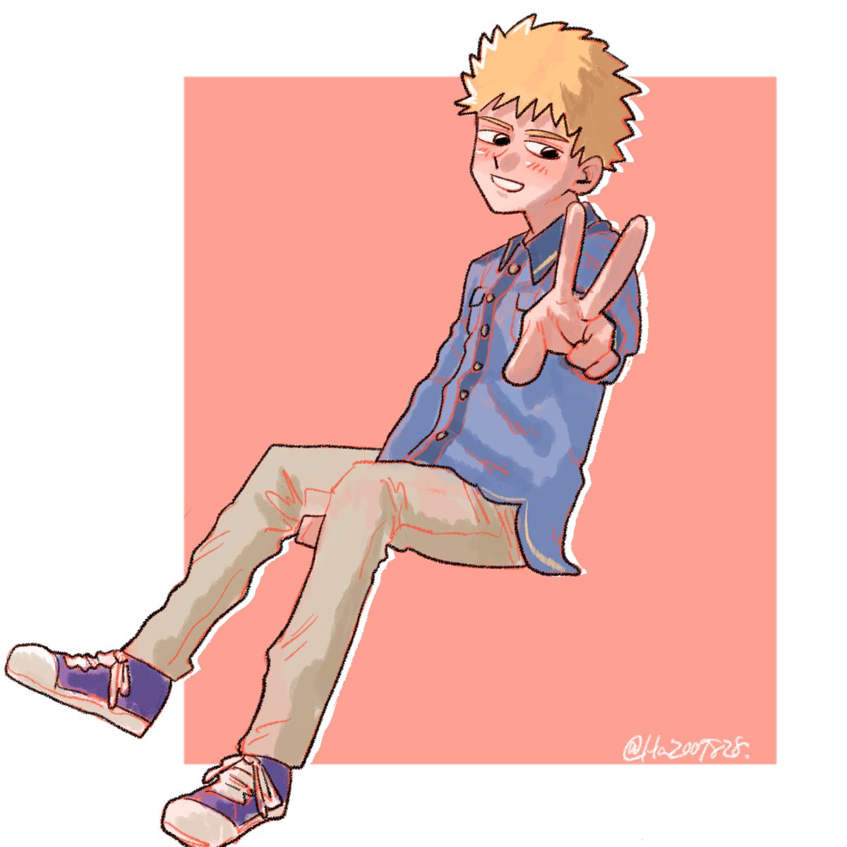 最近単色塗りが多かったから前の塗り方してみた