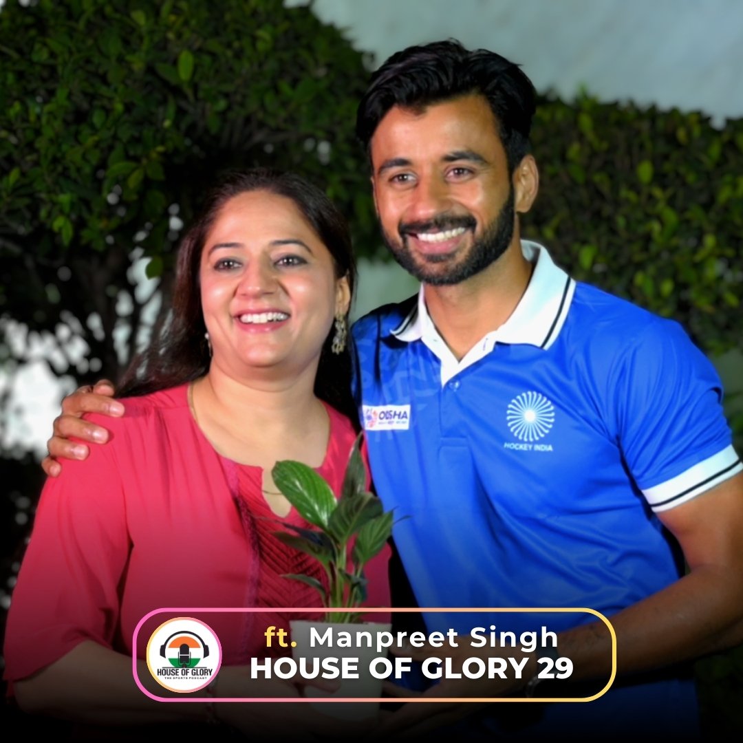houseofgloryin's tweet image. From a young boy in Mithapur, Jalandhar dreaming of wearing India’s colours 🇮🇳 to becoming a 4-time Olympian, Khel Ratna &amp;amp; Arjuna Awardee, and the man who helped India win a historic Olympic bronze medal after 41 years 🥉
#HouseOfGlory #ManpreetSingh #SportsPodcast #IndianHockey