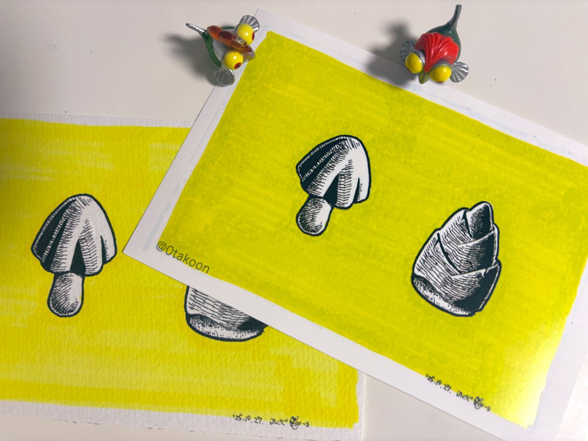 画像1 ハガキ2枚はモノクロ（¥30） 画像2 色々やってみたのですが