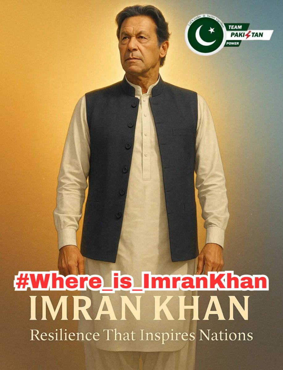 Every passing day without proof increases suspicion. Release verified information now.
#Where_is_ImranKhan
<a href="/ImranKhanPTI/">Imran Khan</a> 
<a href="/TeamPakPower/">Team Pakistan Power</a>
Proof of life