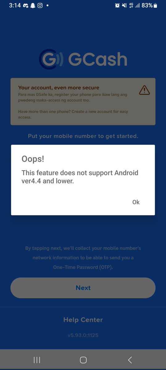 hazelemilyn's tweet image. Does anyone have the same problem?

I already did these, and it still didn&apos;t work:
- Switch between Wifi and Data
- Updated my phone 
- Uninstall then install again the app
- Restarted my phone

#Gcash #GCashHelp @gcashofficial