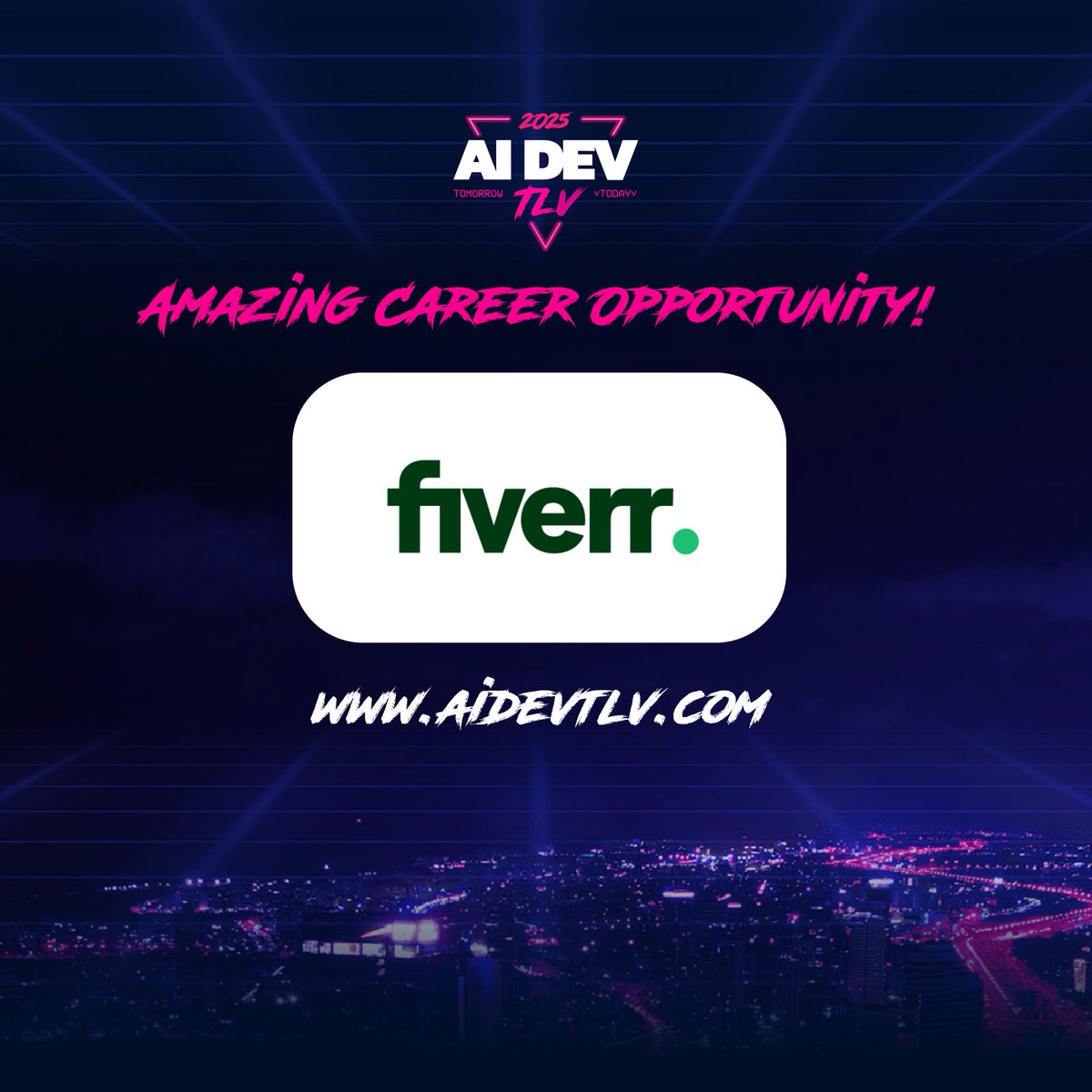 Looking for your next challenge as a Senior Backend Software Engineer?
Check out this amazing career opportunity by Fiverr! 💫
👉 Apply here fiverr.com/jobs/NjEuNTUz
See more jobs at aidevtlv.com/jobs 💫
