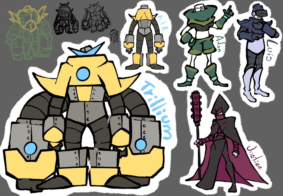 aton_o_fun's tweet image. Trillium&apos;s back was kinda of a new thing to me, since I actually never thought of it. I probably would do those vents better.
I like the new take on the big second arms set, with the 3 finger design (this image was basically the base for the 2 3D air designs)