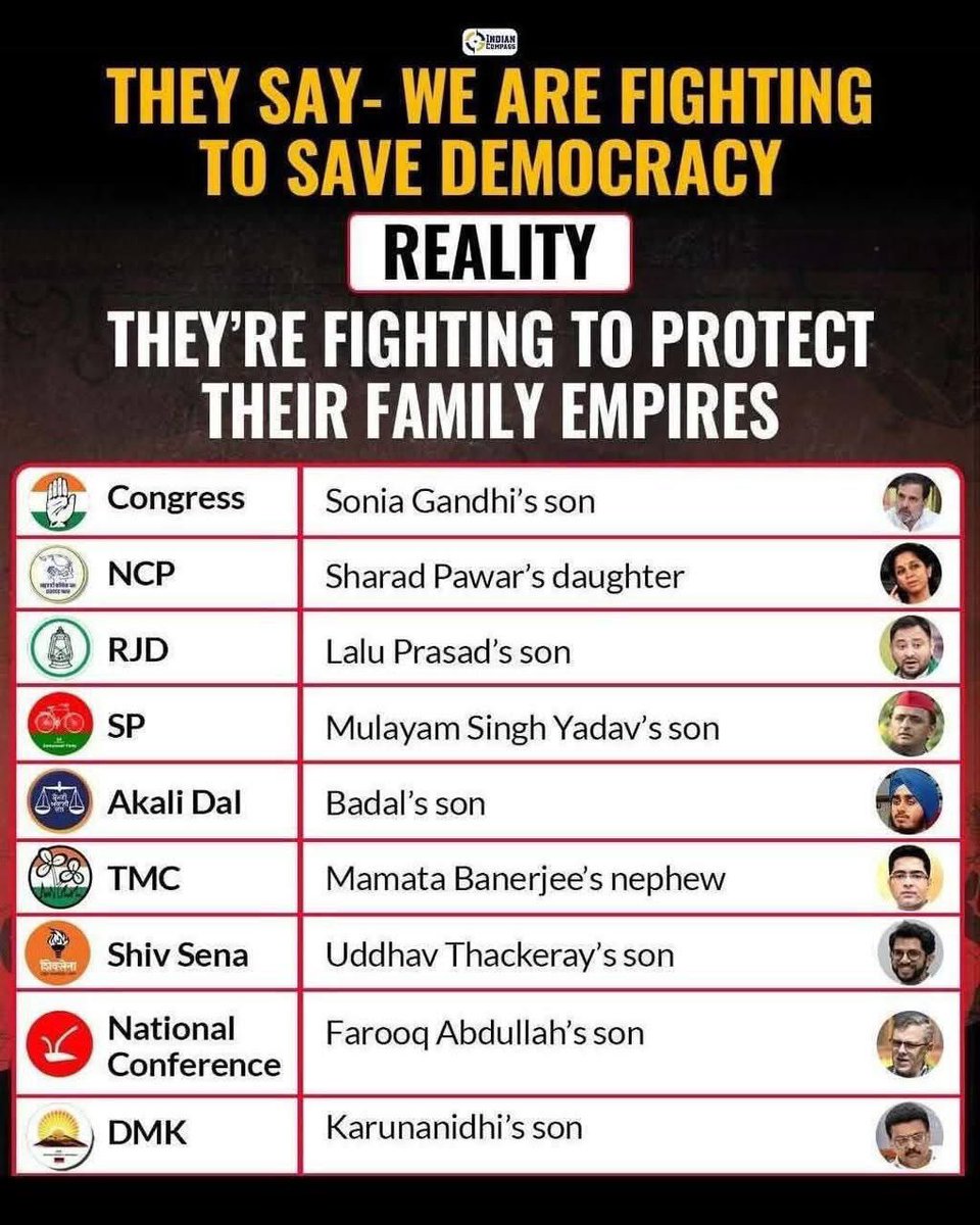 They’ll tell you they want to “save democracy,” but the reality is completely different. 
Don’t ever fall for  Opposition’s propaganda.
They are fighting to protect their Family Empire.