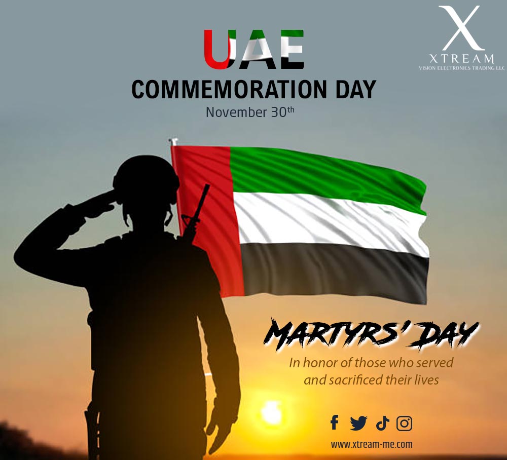 𝗠𝗮𝗿𝘁𝘆𝗿𝘀' 𝗗𝗮𝘆 🫡
In honor of those who served and sacrificed their lives

#martyrs #CommemorationDay #UAE ##celebrations #Xtream