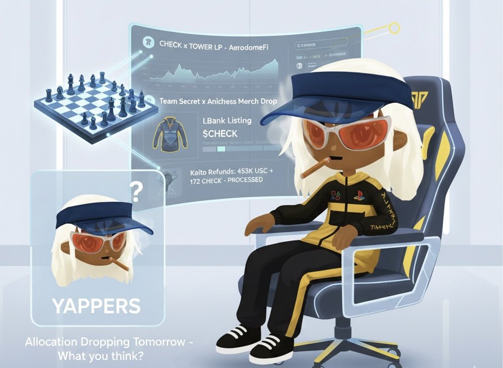 skullrichy's tweet image. gm gm

@AnichessGame has had a strong week, $CHECK even pushed to a 43M MC ATH, and the updates actually backed it up.

Here’s what happened:
•The $CHECK x $TOWER LP went live on AerodromeFi (regular vAMM).
•The TeamSecret x Anichess FCFS merch dropped 
•$CHECK secured a…