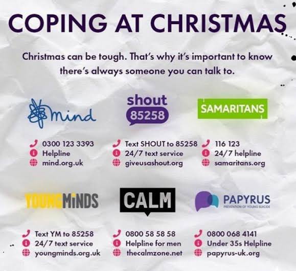 mattclementspfc's tweet image. As December approaches remember this can be a tough time of year for people for many different reasons! So please try reach out if you are struggling and also reach out to those people you feel may need a bit of support!

#MentalHealthMatters #MentalHealthAwareness