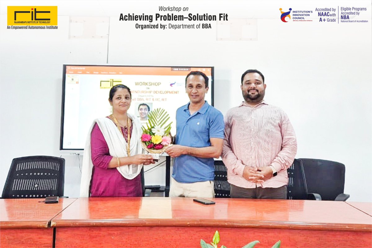 ritindia1983's tweet image. 🚀 BBA Dept successfully conducted a workshop on “Achieving Problem–Solution Fit” to help students identify real business problems, design innovative solutions, and strengthen business planning skills.

#BBADept #ProblemSolutionFit #Innovation #SkillDevelopment #Entrepreneurship