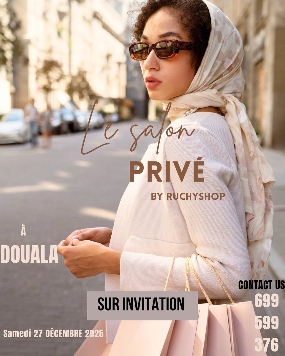 EyoumRu's tweet photo. Clin d'œil 😉
Le Salon Privé by Ruchyshop 
Édition 2
Douala https://t.co/spDEg23ylO