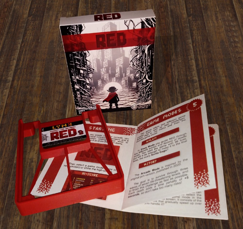 AlexGKraken's tweet photo. RED, best WIP Atari Lynx game 24 is now shipping from @CoteGamers and in just a few days from @SongbirdPro. Order it now while stock last!
-> https://t.co/DqchWY0d3m
-> https://t.co/0R4LScCMur https://t.co/1xv7MVtmAN