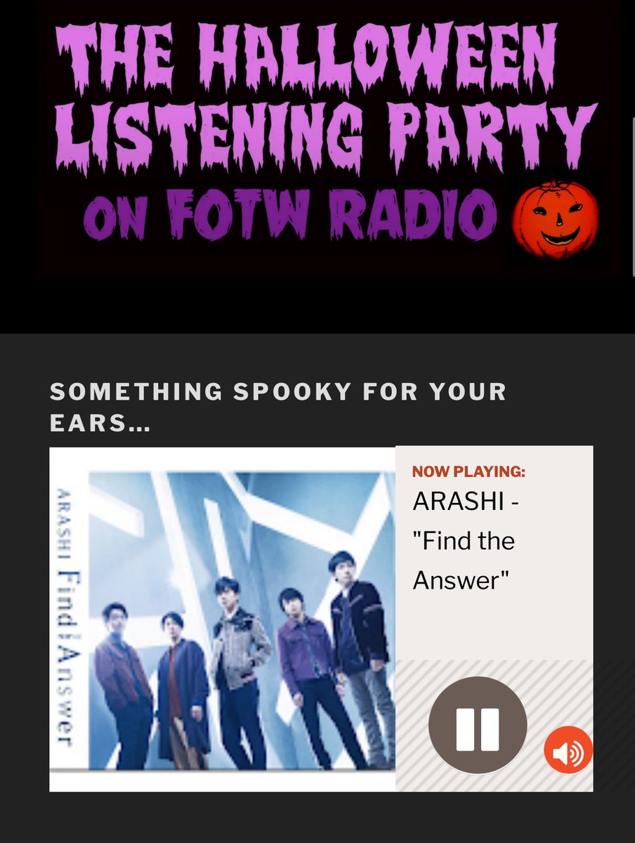 言われてみれば続けて流れたことないかも…💜💜
こちらも #大野智誕生祭2025 にふさわしい選曲ですね😌(ネタバレ回避のため16時までに動画を見るようにしよう…😌)

#halloweenradio
<a href="/fotwradio/">Halloween Listening Party on FOTW Radio</a>
#嵐海外ラジオオンエア
#ARASHI #嵐
<a href="/arashi5official/">ARASHI</a>

嵐 (ARASHI) – Daylight
genius.com/Arashi-dayligh…