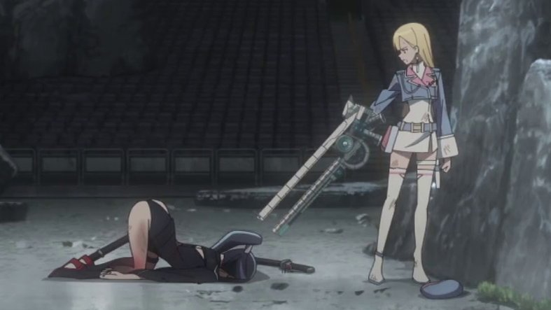 Yoiyami defeated
Anime: Towa no Yuugure / Dusk Beyond the End of the World 
_____________
#永久のユウグレ #ryona #knockout #ko #defeated #リョナ