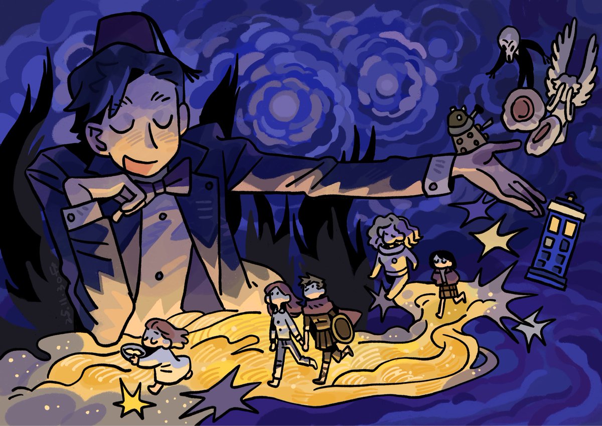 Stories of stars and adventures 
#DoctorWho #doctorwhofanart