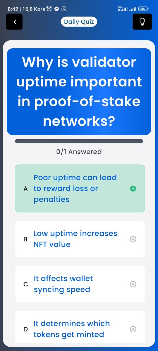 Kaouthar900's tweet image. 🧘🧘🧘@Xenea_io , @MARINA_PROTOCOL , @SyntaxVerse and @spurprotocol  daily quiz Answer :
⏯️Xenea : A
⏯️Marina  : B
⏯️ Syntaxeverse : A
⏯️ Spurprotocol : D
#Xenea, #Marina, #SyntaxVerse, #SpurProtocol 

🎗️Vault Pattern : 5-2-3-7