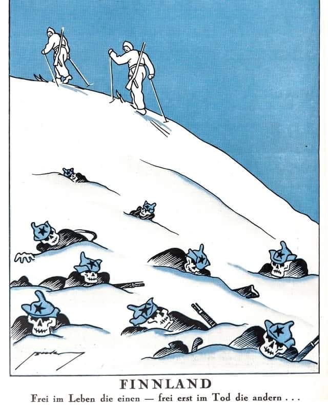 «ФИНЛЯНДИЯ: одни свободны при жизни, другие свободны только в смерти…» Журнал «Береншпигель», Швейцария,  о Зимней войне. Январь 1940 г.