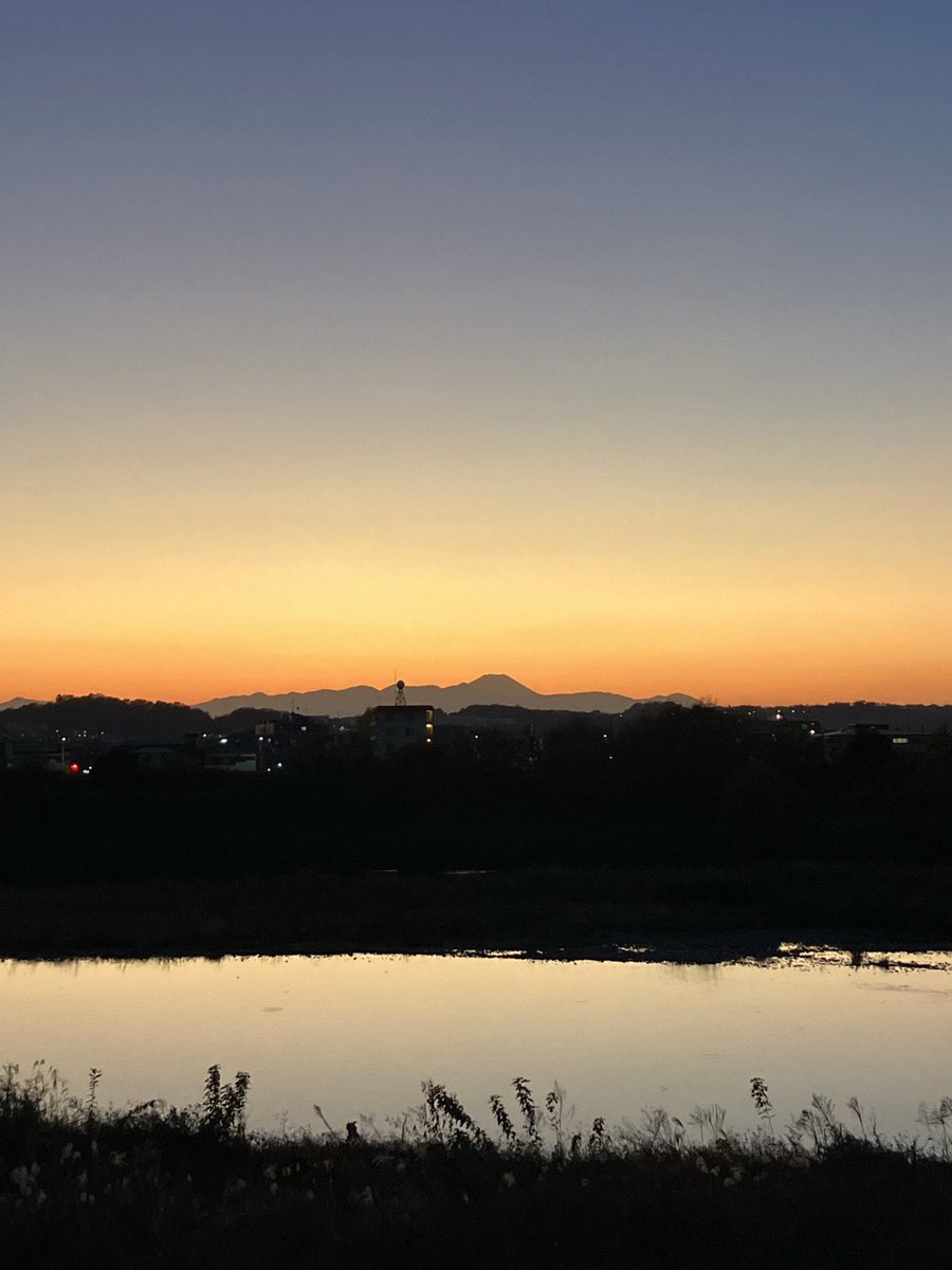 #夕日 #富士山