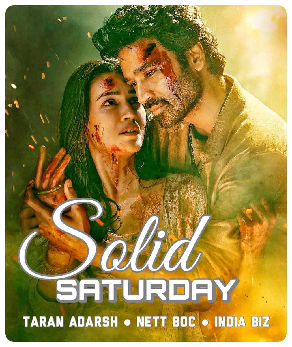 starajith_Thala's tweet image. #TereIshkMein records another solid day, with business growing 10.03% on Saturday… The film should finish its opening weekend at approx ₹ 50 cr [+/-], reflecting a fantastic trend.
#Dtime 💥🔥💥💥 @dhanushkraja
#TereIshkMein [Week 1] Fri 15.06 cr, Sat 16.57 cr. Total: ₹ 31.63