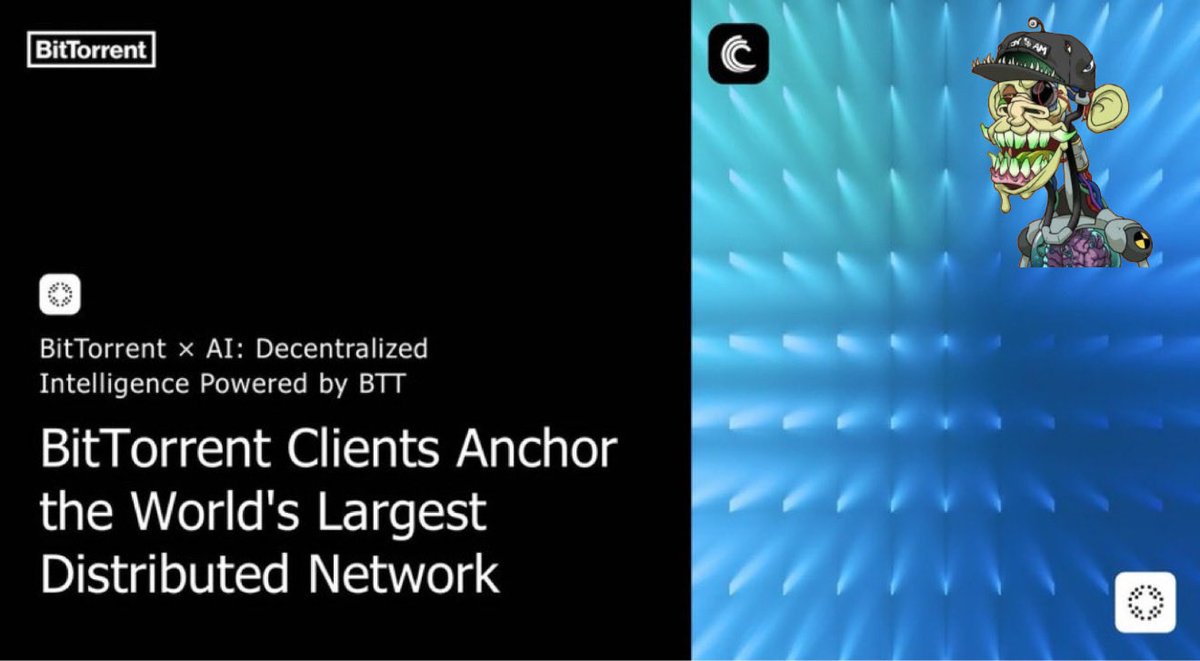 Good morning, crypto &amp; AI degens ☀️

While you were sleeping, over 100M #BitTorrent &amp; µTorrent clients around the world stayed awake quietly forming one of the largest distributed computing networks ever built.
Today let’s talk about why this sleeping giant is about to become the