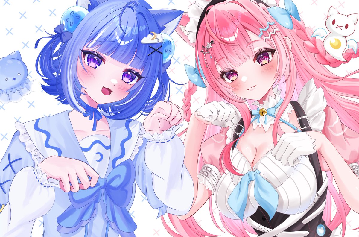 ◇手描きイラスト◇RIN様用頁 🎀さくろあ🪼 #さくなあーと #ろあのお絵かき