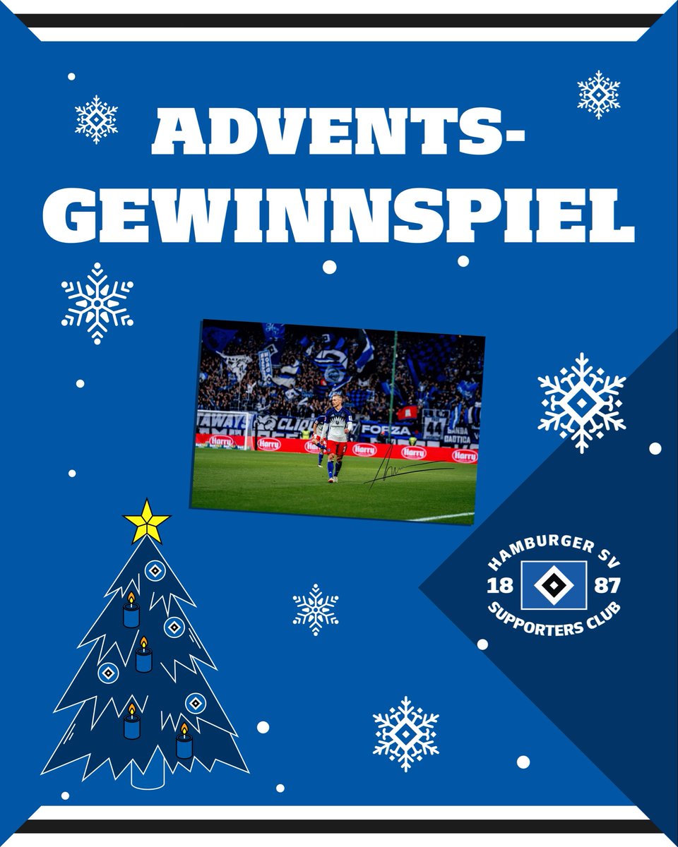 Poster-Adventsaktion 🕯️ 

Zum Start unserer Gewinnspiel-Aktion verlosen wir am ersten Advent unter allen HSV-Mitgliedern zehn von Miro Muheim unterschriebene Poster. ✍️

Zur Teilnahme ➡️ bit.ly/HSVSC1493 🔗

#nurderHSV