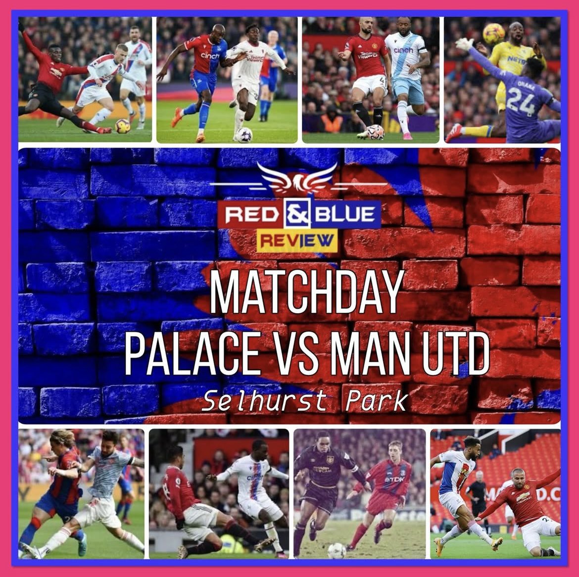 red_blue_review's tweet photo. It’s another #MatchDay - feels like we’ve only just got home from the last one! Oh, hang on…. Need some of that #Bouncebackability today! 

❤️💙🦅#CPFC https://t.co/zsNqSRyXX5